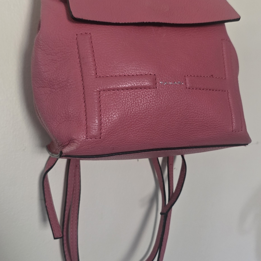 Tahari Pink Genuine Leather Backpack